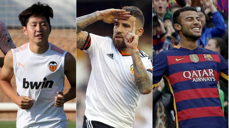 Kang In, Otamendi y Rafinha.