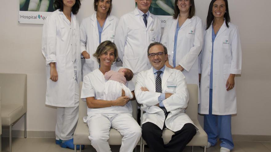 Los profesionales que componen la Unidad de Reproducción Asistida del hospital coruñés.
