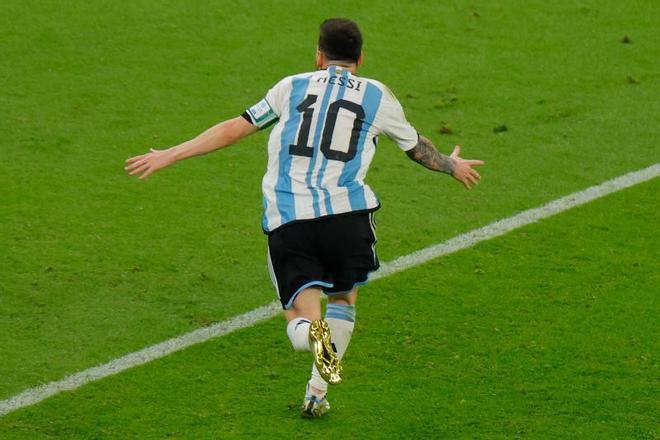 El gol de Messi ante México en el Mundial y la celebración de Argentina