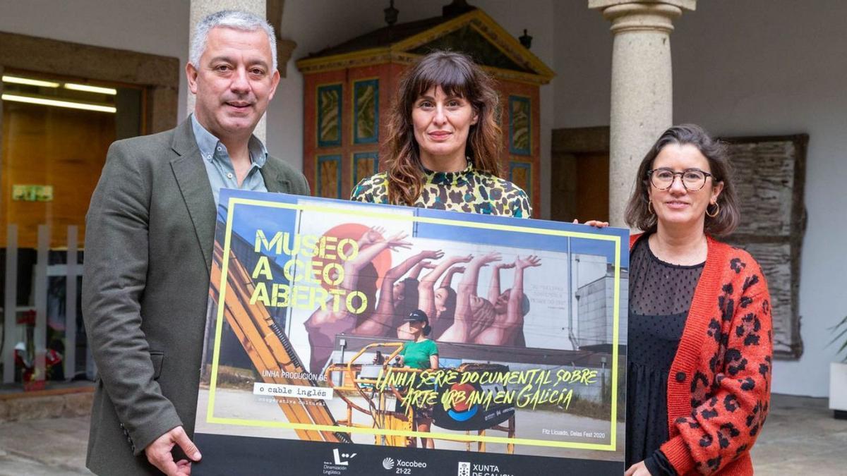 Valentín García, Marián Fernández y Cristina R. Labandeira.