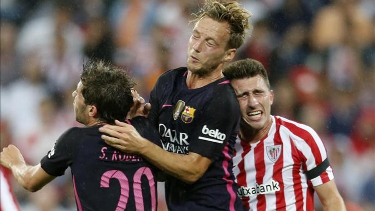 Rakitic y Sergi Roberto fueron los más destacados del encuentro