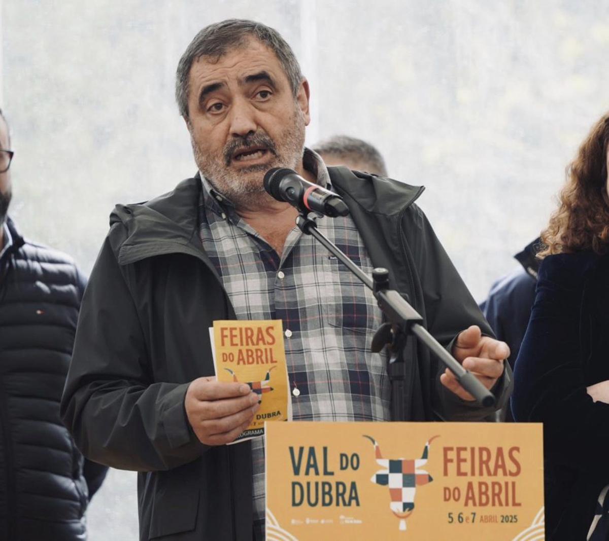 Antonio Negreira Noya durante a presentación da edición anterior das Feiras do Abril. | CEDIDA