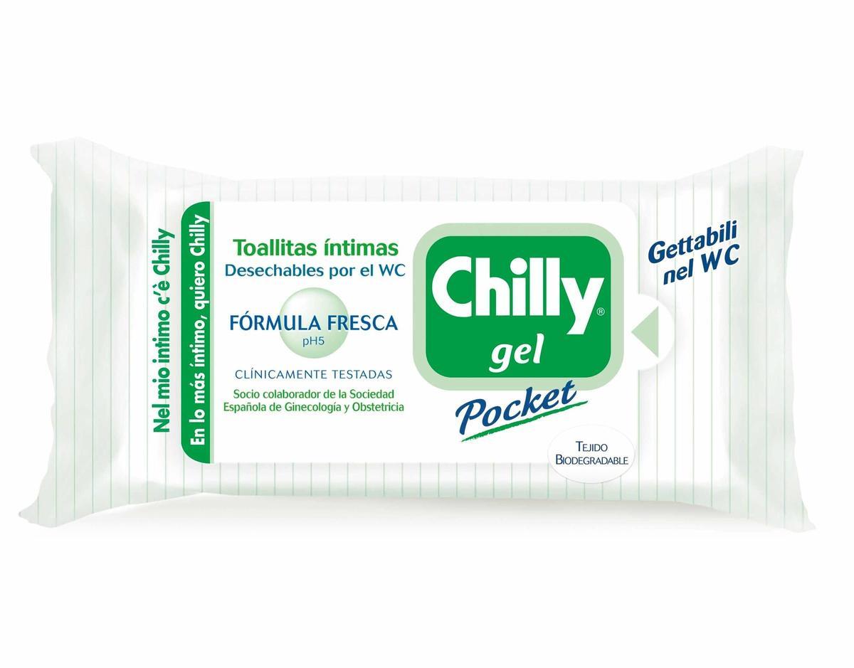 Toallitas íntimas de Chilly (Precio: 2,60 euros).