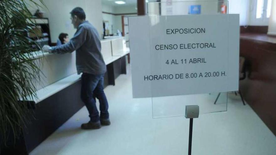 Oficina municipal en la que se encuentra expuesto al público el censo electoral.