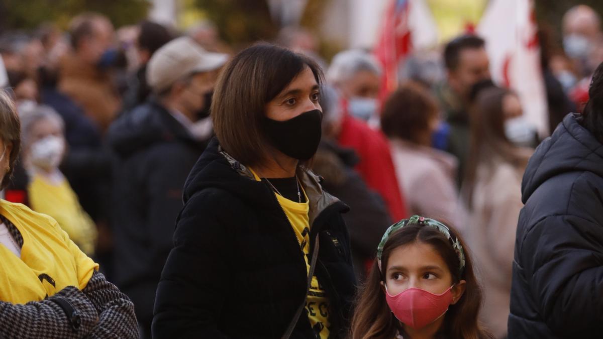 Centenares de personas salen a la calle en Oviedo al grito de "Alcoa no se cierra"