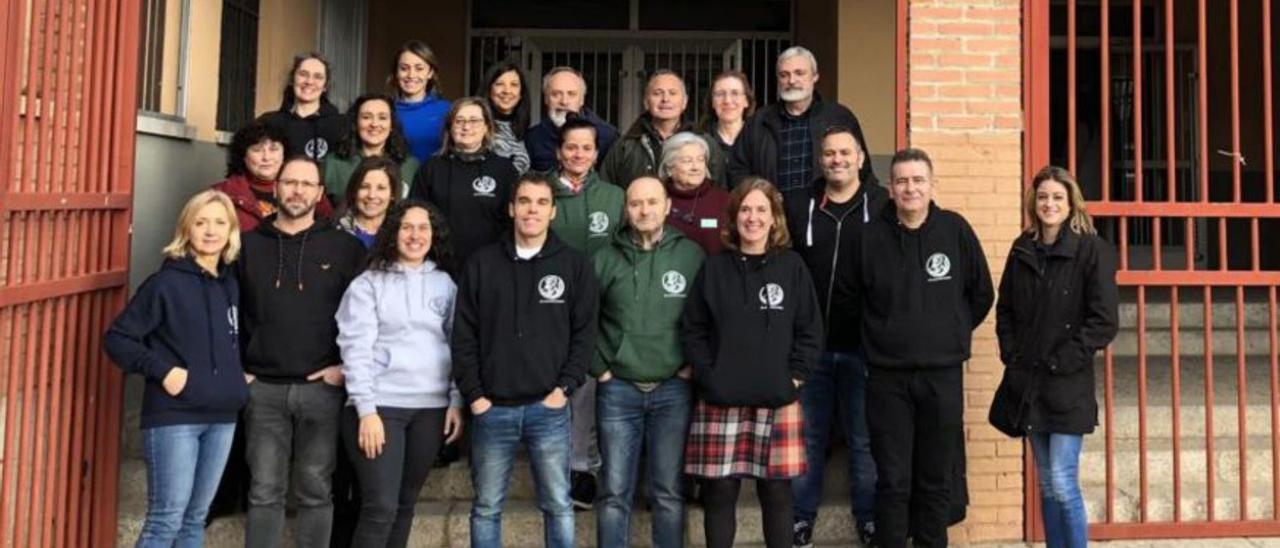 Los profesores participantes en el proyecto de convivencia. | Cedida