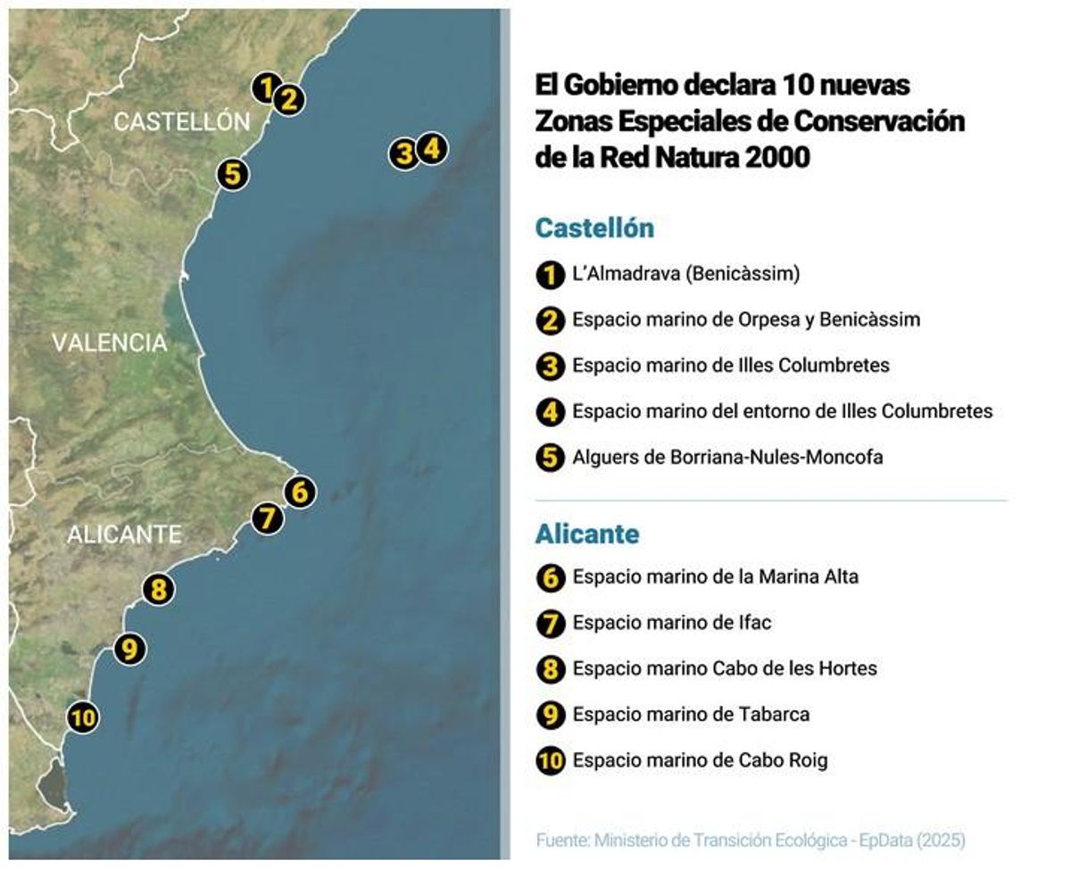 Ubicación de las nuevas áreas ZEC