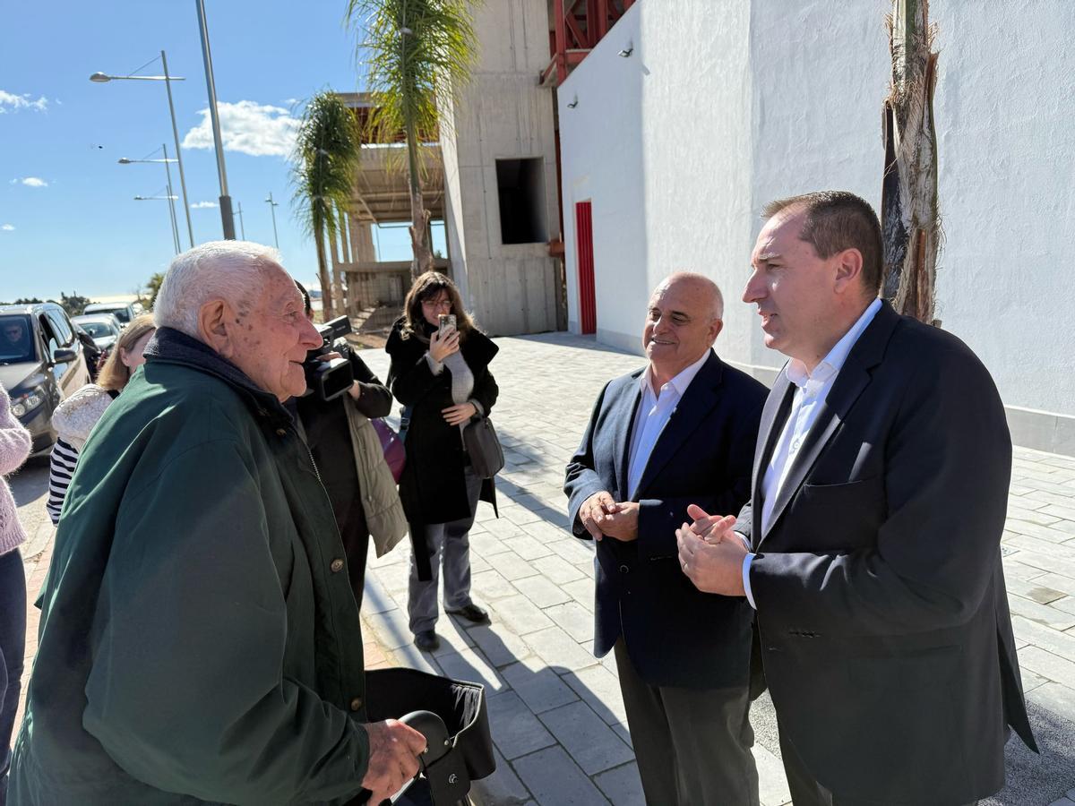 El alcalde de Callosa junto al diputado provincial de Infraestructuras.