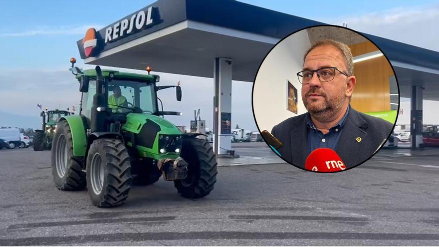 Protesta de agricultores en Mérida este martes