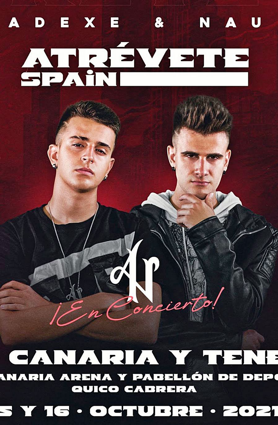 El cartel de los dos conciertos en Canarias. | | EL DÍA