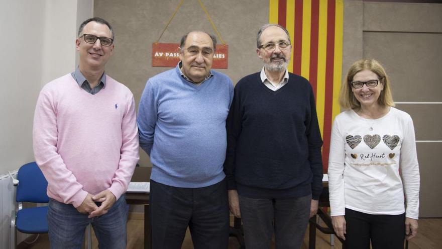 Membres de la nova junta amb Antoni Revilla, segon per l’esquerra, com a president | MIREIA ARSO