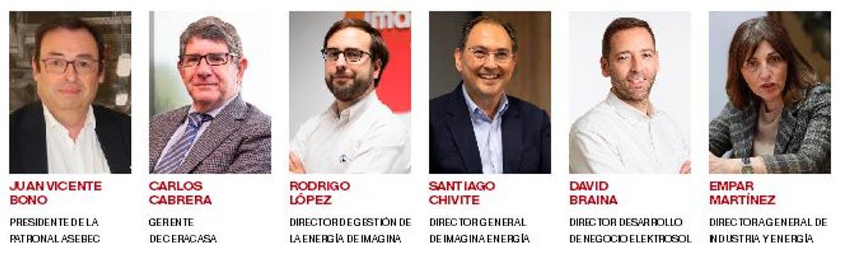 Los ponentes del desayuno empresarial de 'Mediterráneo', con el patrocinio de Elektrosol e Imagina Energía.