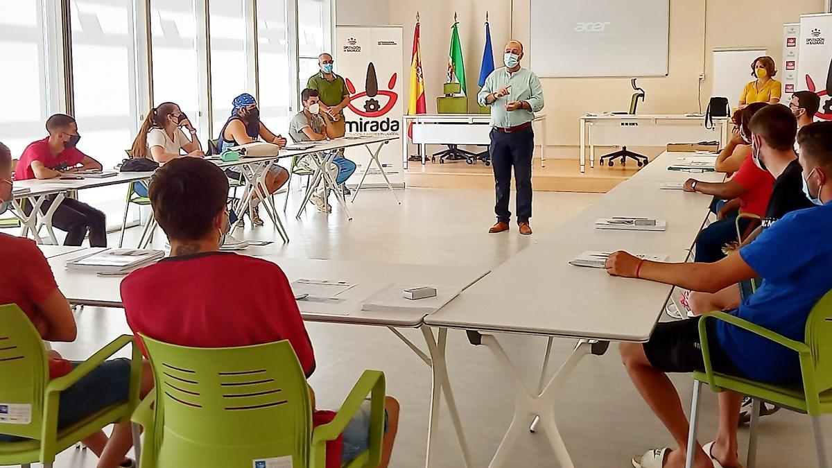 Lorenzo Molina durante la inauguración del curso