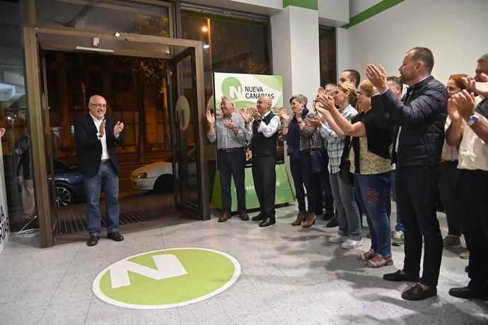 Noche electoral en Nueva Canarias, con euforia por los buenos resultados