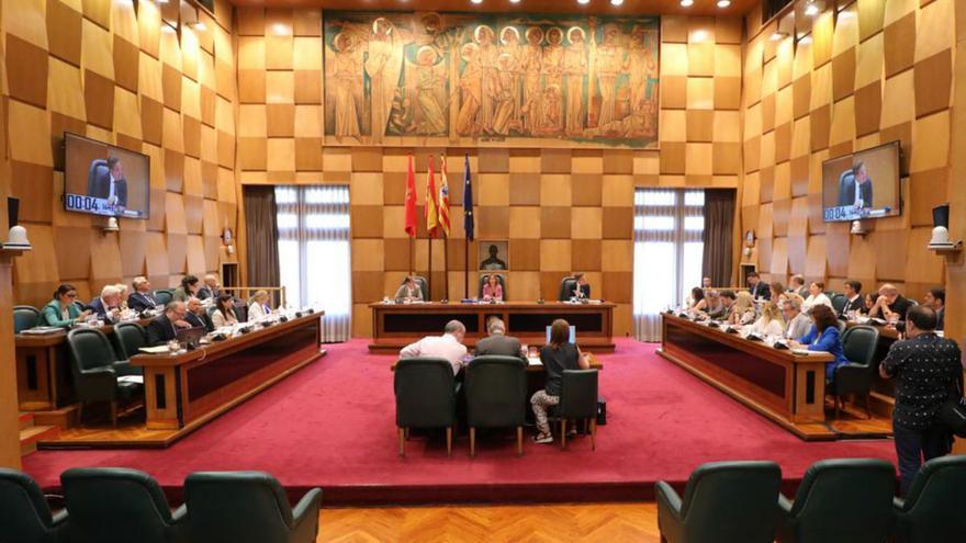 Imagen de archivo del pleno del Ayuntamiento de Zaragoza.