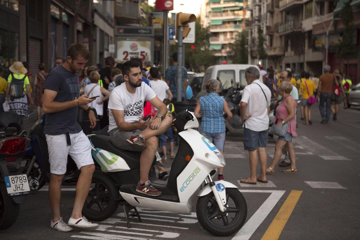 Julio de 2018, uno de los primeros modelos de moto eléctrica de Cooltra