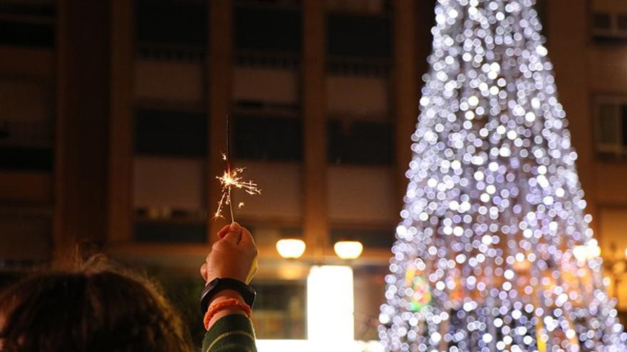 Encendido de luces de Navidad en Sagunt.