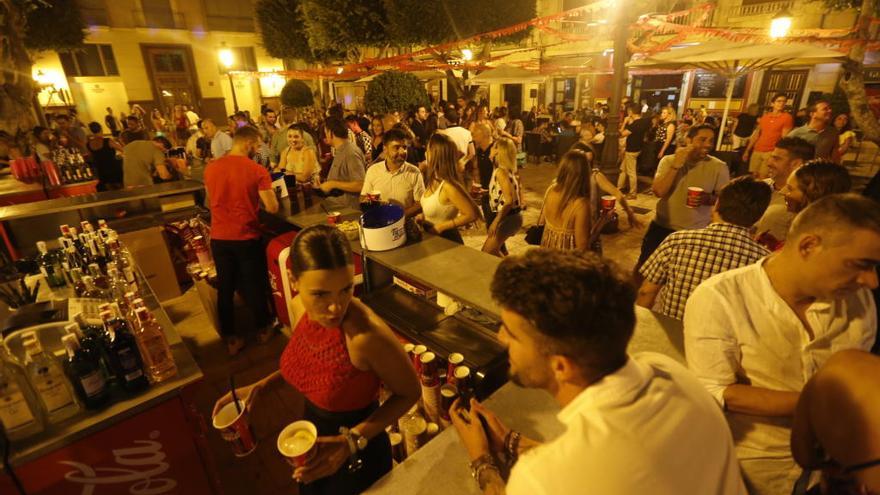 Una barraca de las fiestas de Elche