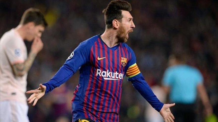 Messi conduce al Barça a semifinales en cuatro minutos