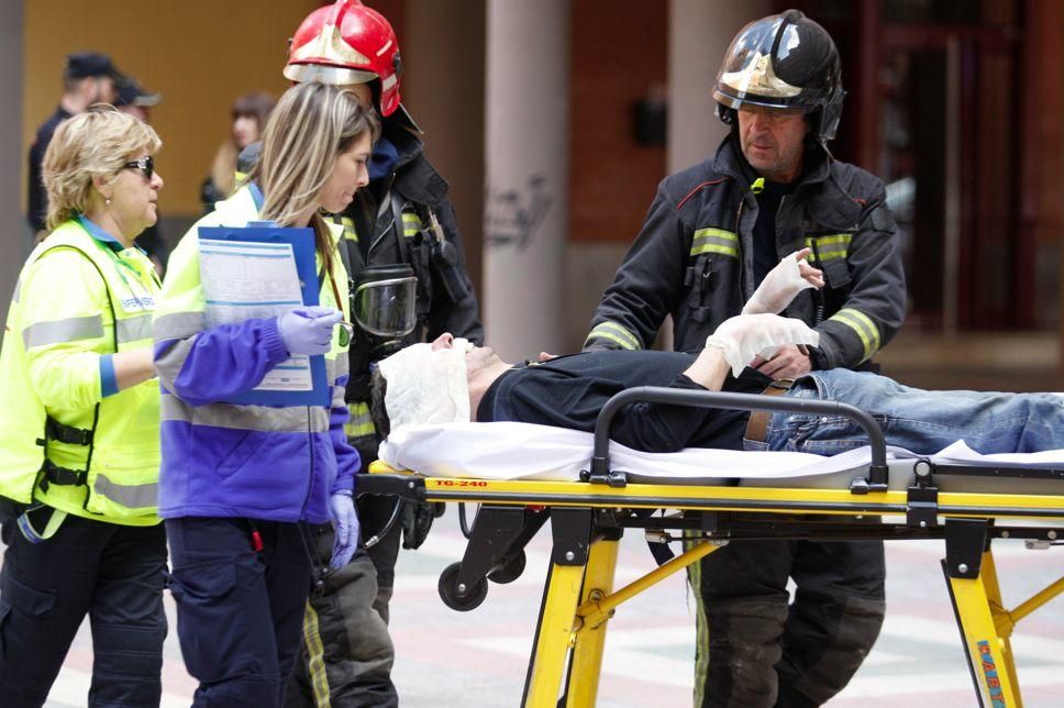 Incendio en una casa en San Antón