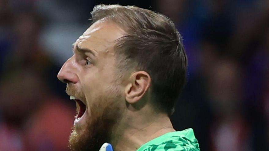 El meta esloveno del Atlético Jan Oblak, el Zamora de la competición. |