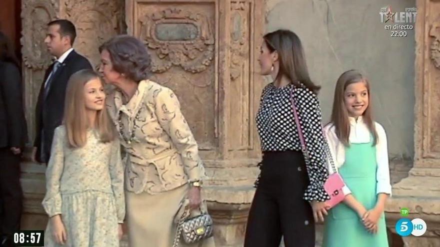 TVE no ha emitido el vídeo del tenso momento entre Letizia y Sofía.