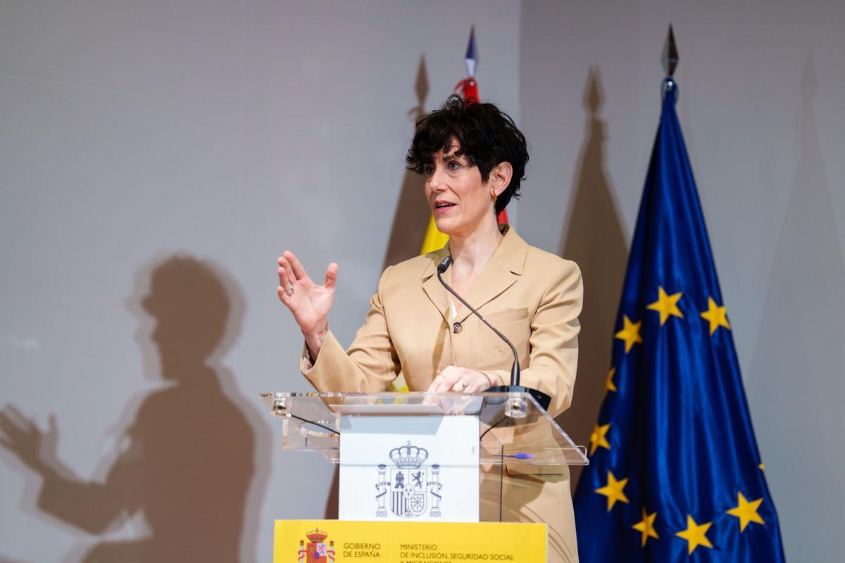 La ministra de Inclusión, Seguridad Social y Migraciones, Elma Saiz.