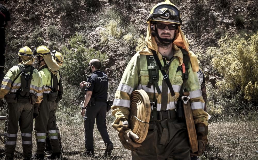 Incendio forestal en Cocentaina