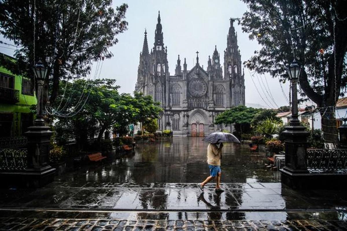 17-11-18. ARUCAS. LLUVIA ARUCAS.  FOTO: JOSÉ ...