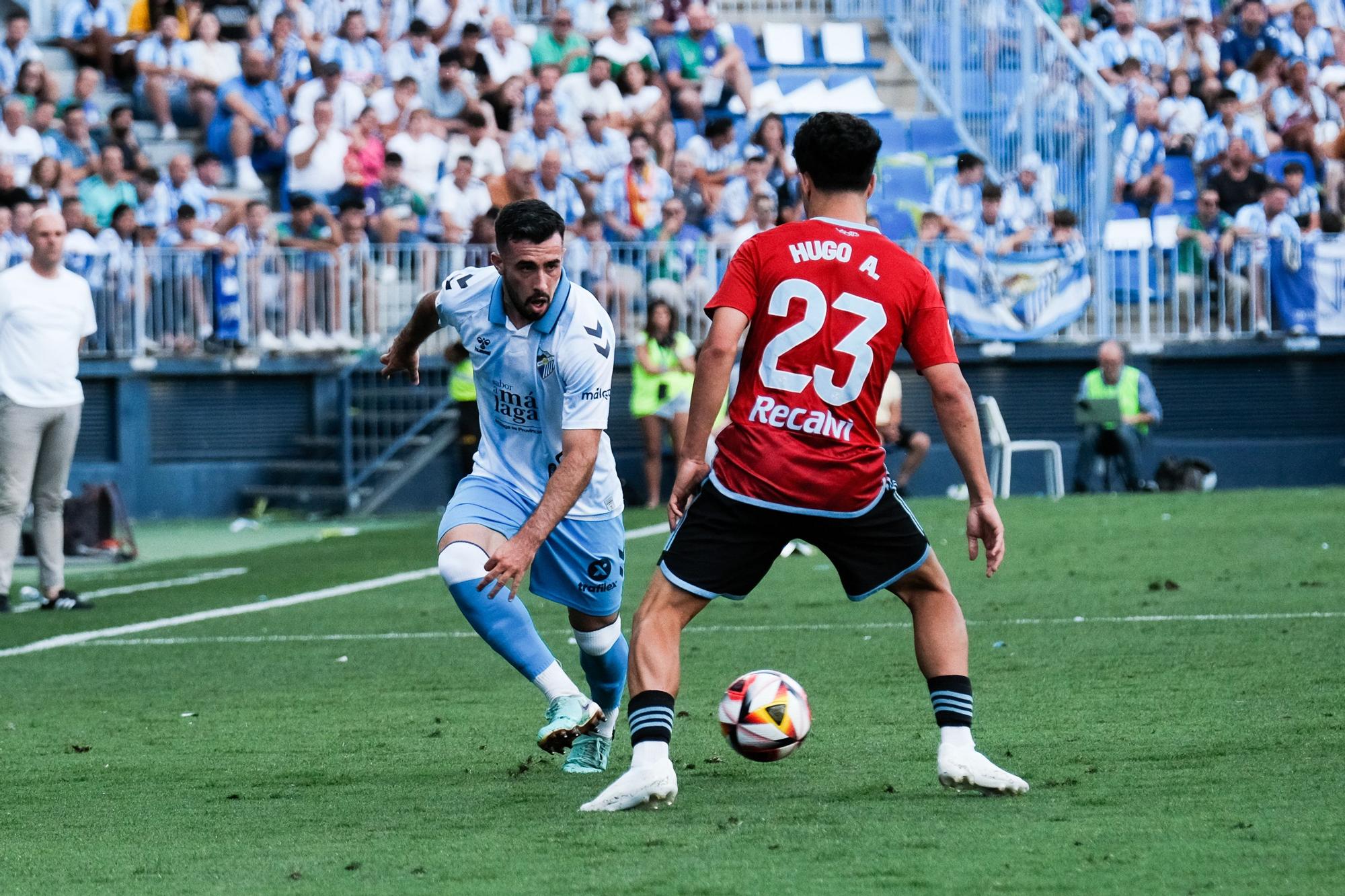 Partido de vuelta de la semifinal del play off de ascenso a Segunda División entre el Málaga CF y el Celta Fortuna