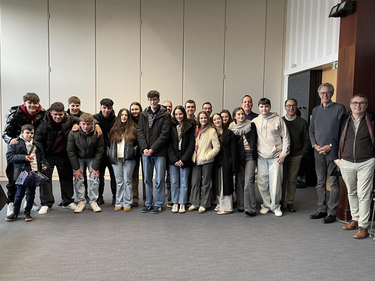 Alumnado del conservatorio avilesino en Saint Nazaire.