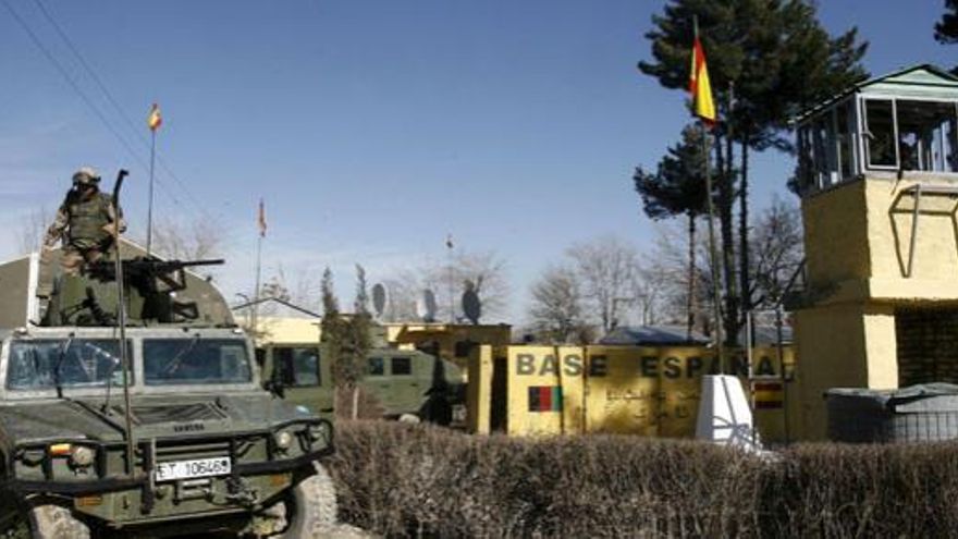 La base española en Qala i Naw, en Afganistán, donde dos guardias civiles destinados allí fallecieron por el ataque talibán.