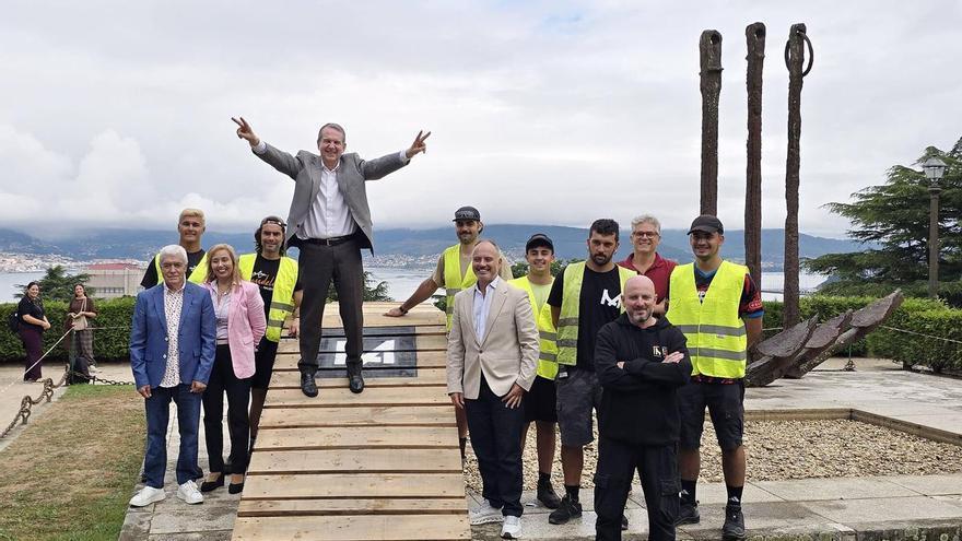 Representantes del Concello, Zona Franca y la organización visitaron el recorrido del descenso del Marisquiño