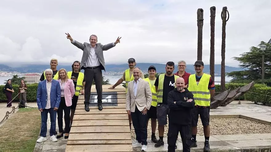 Representantes del Concello, Zona Franca y la organización visitaron el recorrido del descenso del Marisquiño