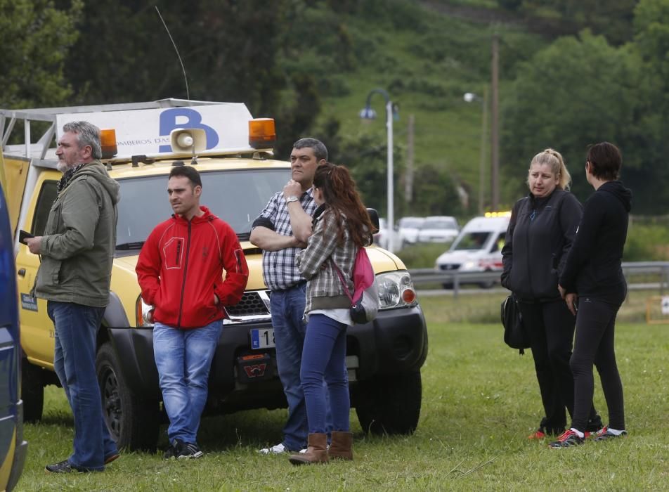 Doble simulacro de emergencias en Asturias: un accidente de avión y un gran incendio forestal