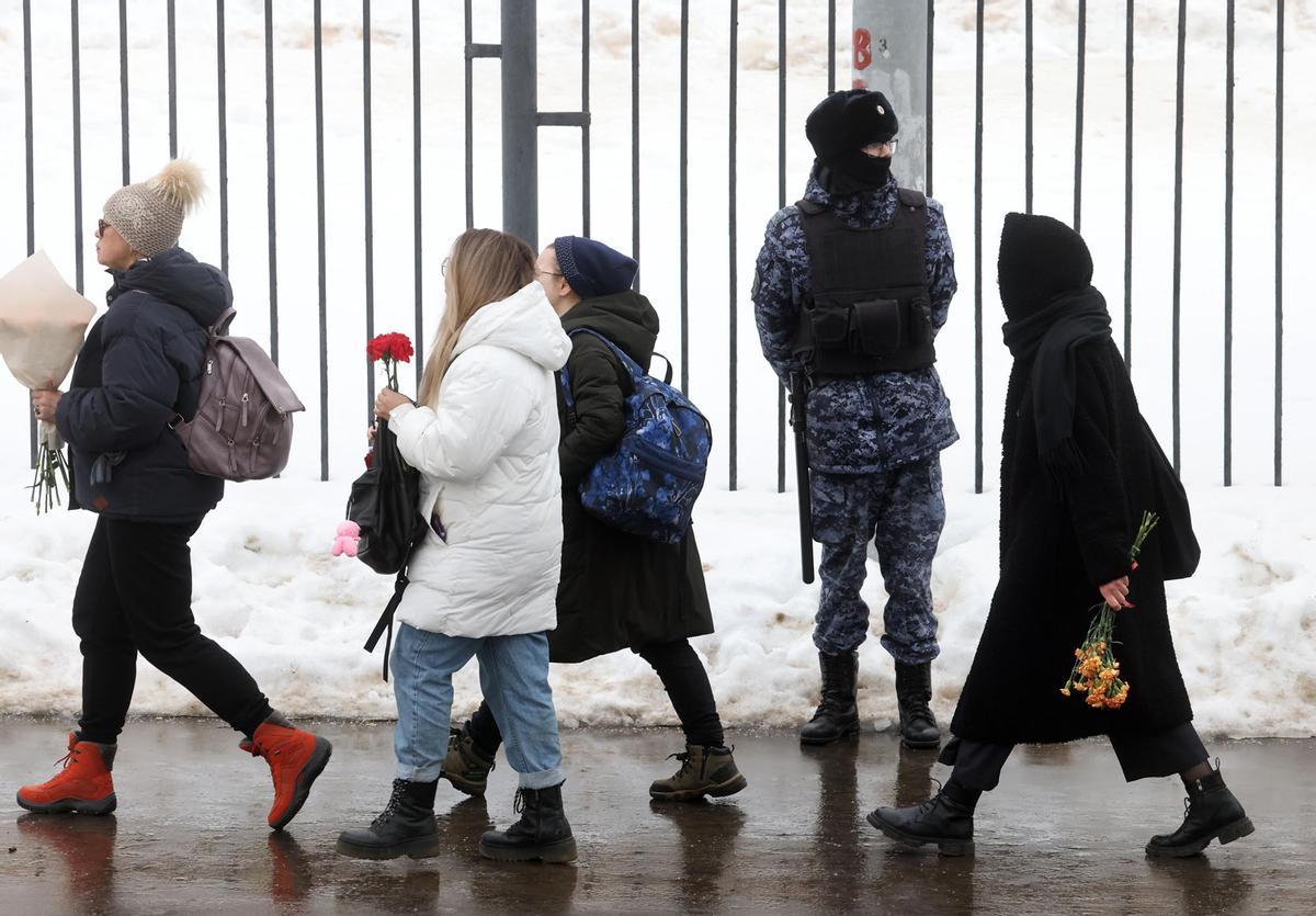 Funeral y ceremonia de despedida del político opositor ruso Alexei Navalny en Moscú