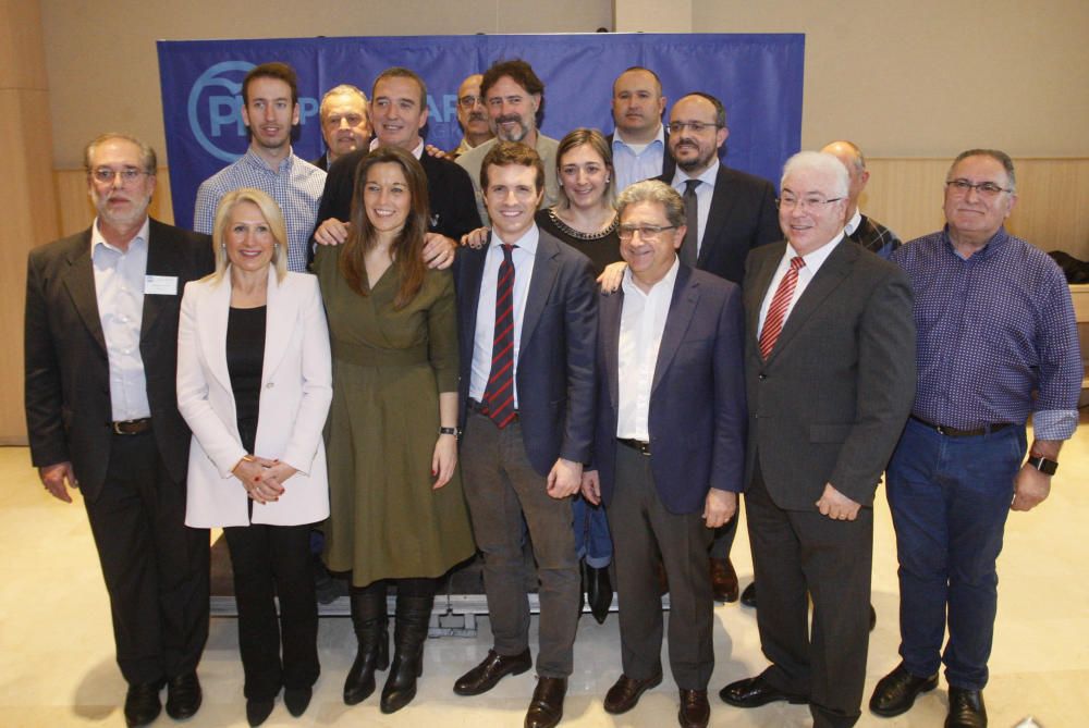 Visita del líder del PP, Pablo Casado, a Girona.