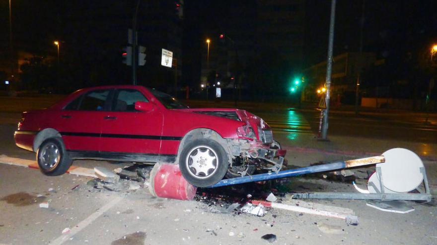 Estado en el que quedó el vehículo tras el accidente