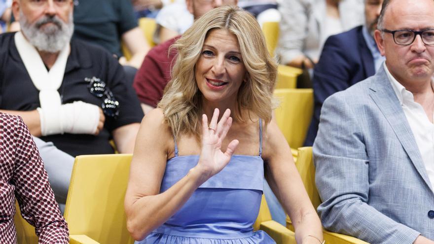 Así fue la historia del «simpa» de Yolanda Díaz en la Fashion Week: «Me ha dicho 'ahora vuelvo', pero no ha vuelto»