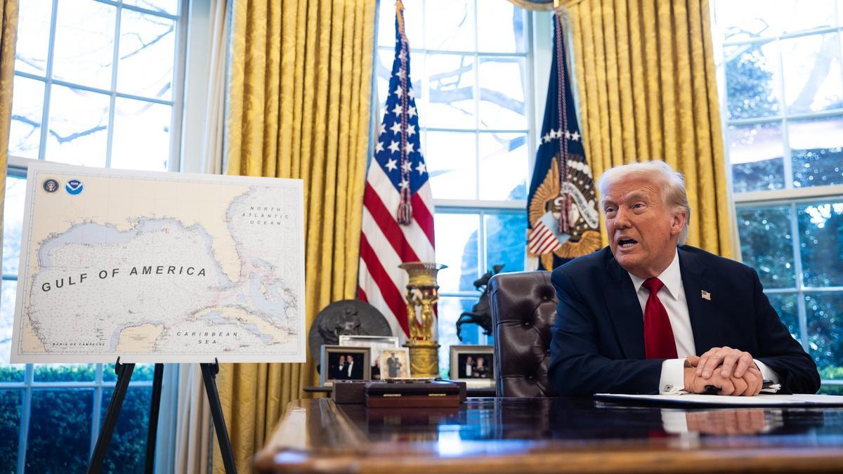 El presidente de Estados Unidos, Donald Trump, ayer.