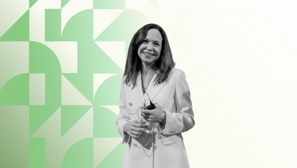 María Corina Machado, opositora venezolana y Premio Nobel de la Paz.