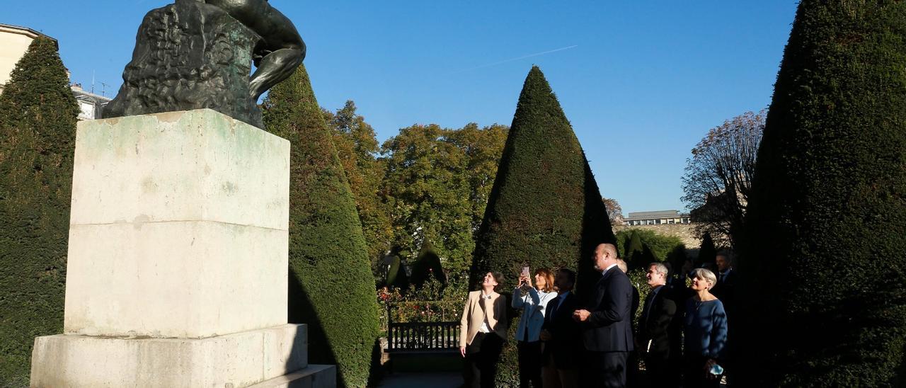 Un momento de la visita al Museo Rodin de París.