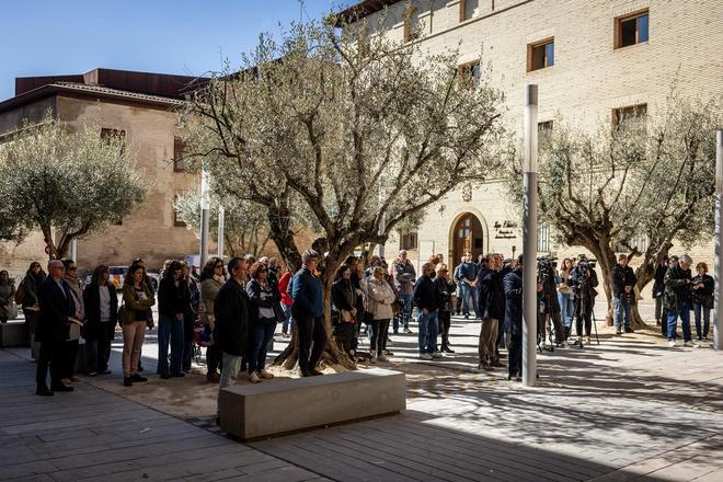 Minuto de silencio en Aragón y banderas a media asta en memoria de María Paloma