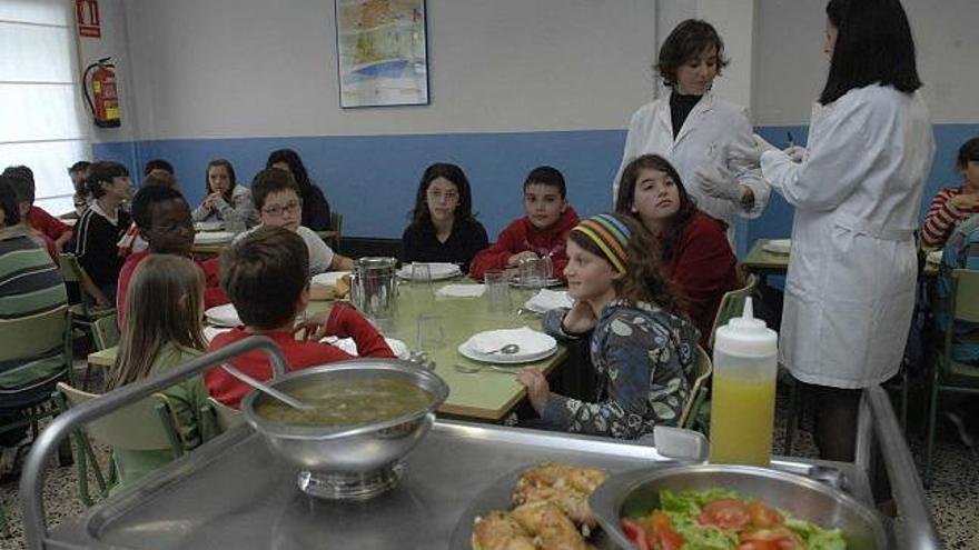 Comedor del colegio cambrés Wenceslao Fernández Flórez.