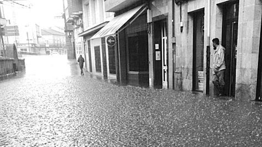 El centro de Verín, ayer. // Cedida