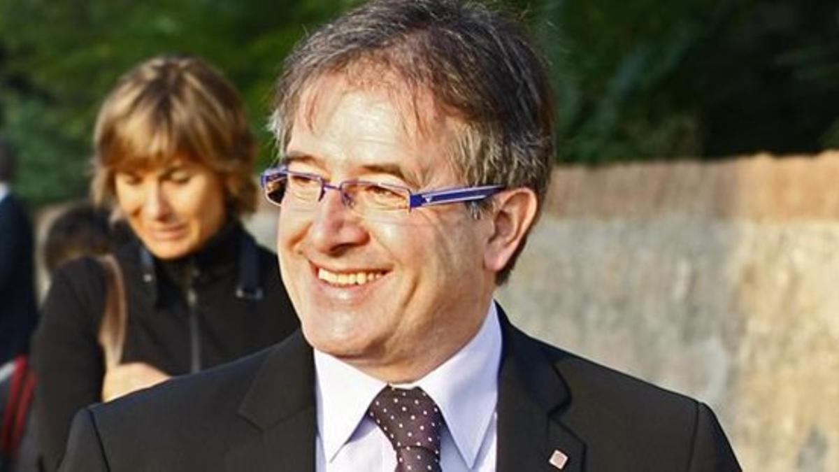 Jordi Ausàs, en un acto oficial cuando era 'conseller' de Governació, en octubre del 2010.