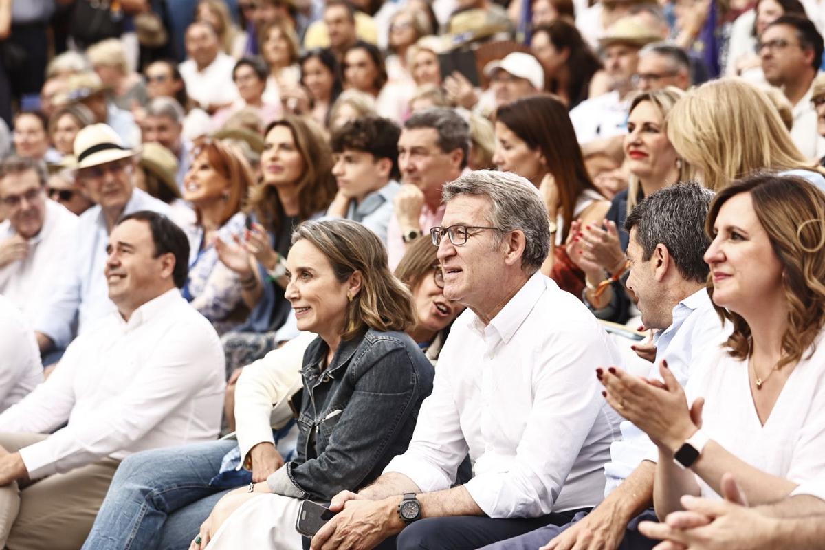 Acto de campaña del PP por las elecciones europeas en el anfiteatro del Parque de Cabecera