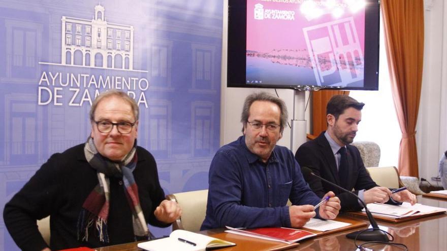 Christoph Strieder, Francisco Guarido y Antidio Fagúndez presentan los presupuestos.