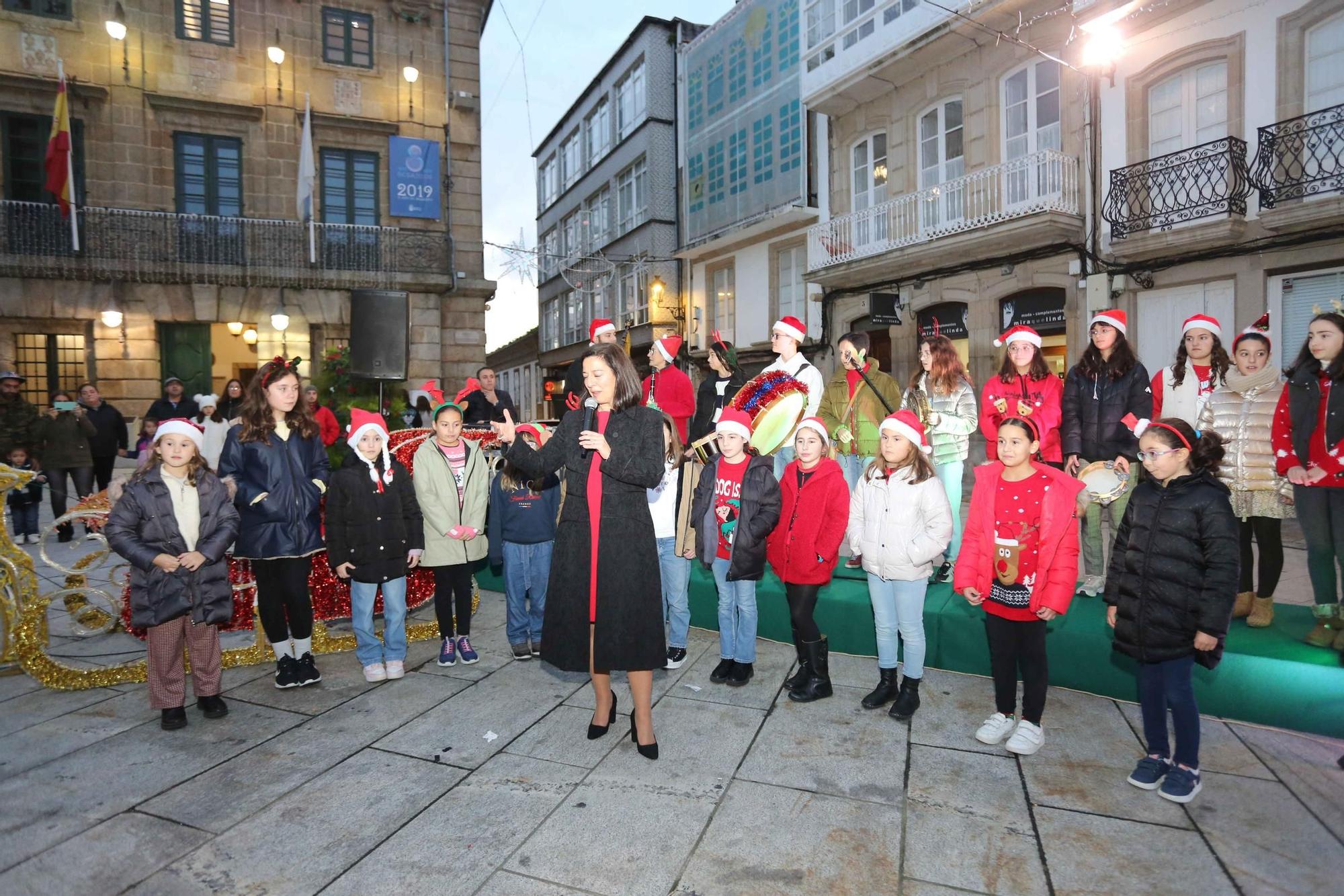 Betanzos inaugura la Navidad con el encendido de su alumbrado navideño