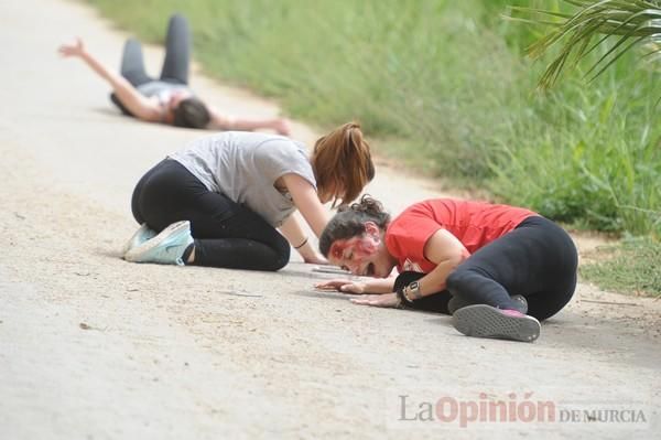 Simulacro en el río Segura